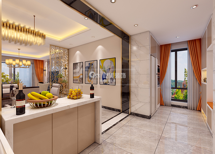 昆明大户型装修，瀚林澜山260㎡装修设计，一户型两效果