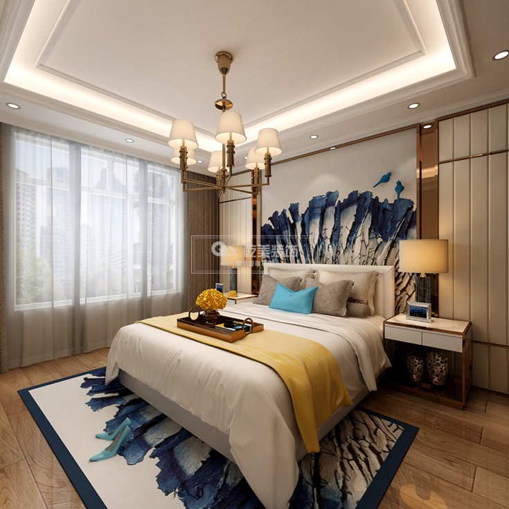 昆明大户型装修，瀚林澜山260㎡装修设计，一户型两效果