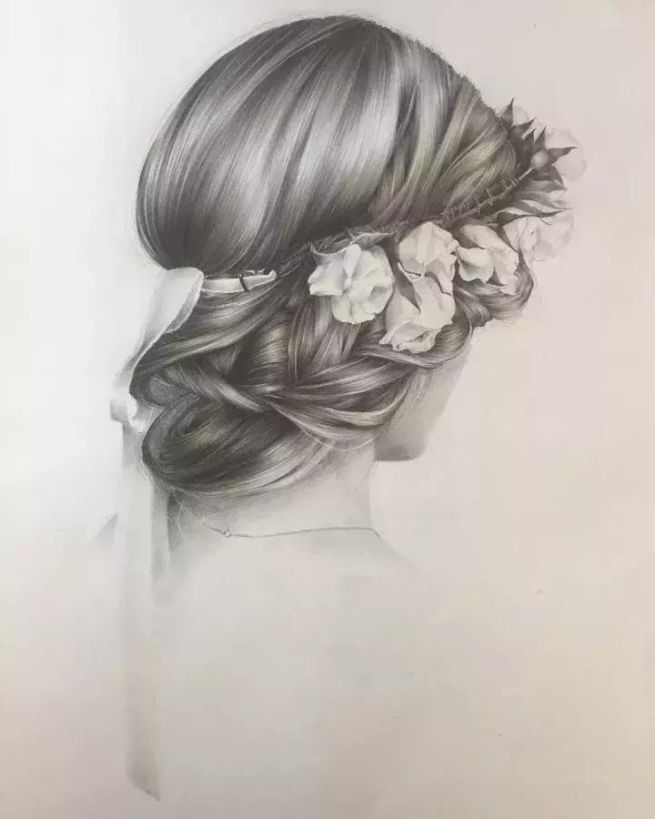 柔顺的长发很容易引人遐想，一起来看看画师笔下的头发如何表现