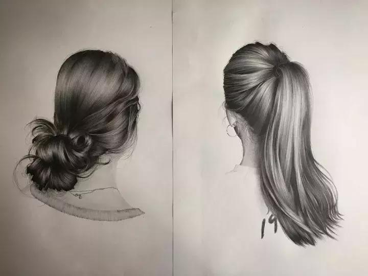 柔顺的长发很容易引人遐想，一起来看看画师笔下的头发如何表现