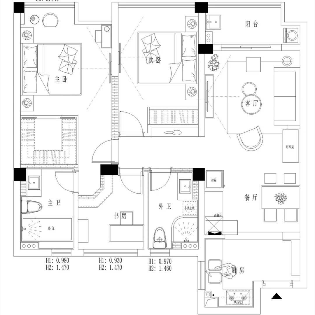 清新迷人的北欧风,北欧风清爽简约的小清新之家