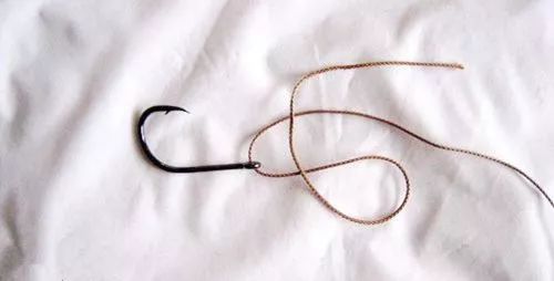 鱼线绑鱼钩教程最简单绑法,小线绑鱼钩绑法简单又方便