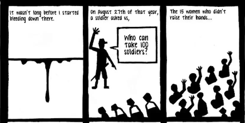 毒打、强奸、*虐性**……他把一个女人故事画成漫画，看到第几张你哭了