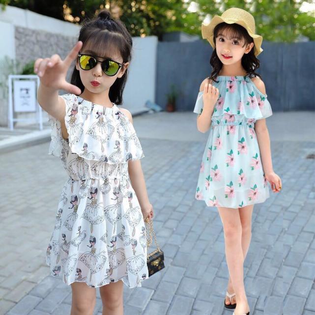 公主国度真丝中长袖夏天连衣裙,儿童夏季公主粉色蝴蝶连衣裙