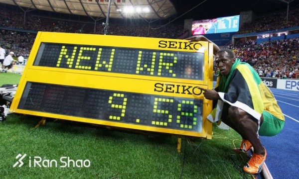 柏林世锦赛黑色闪电博尔特100米,博尔特一道永恒的黑色闪电