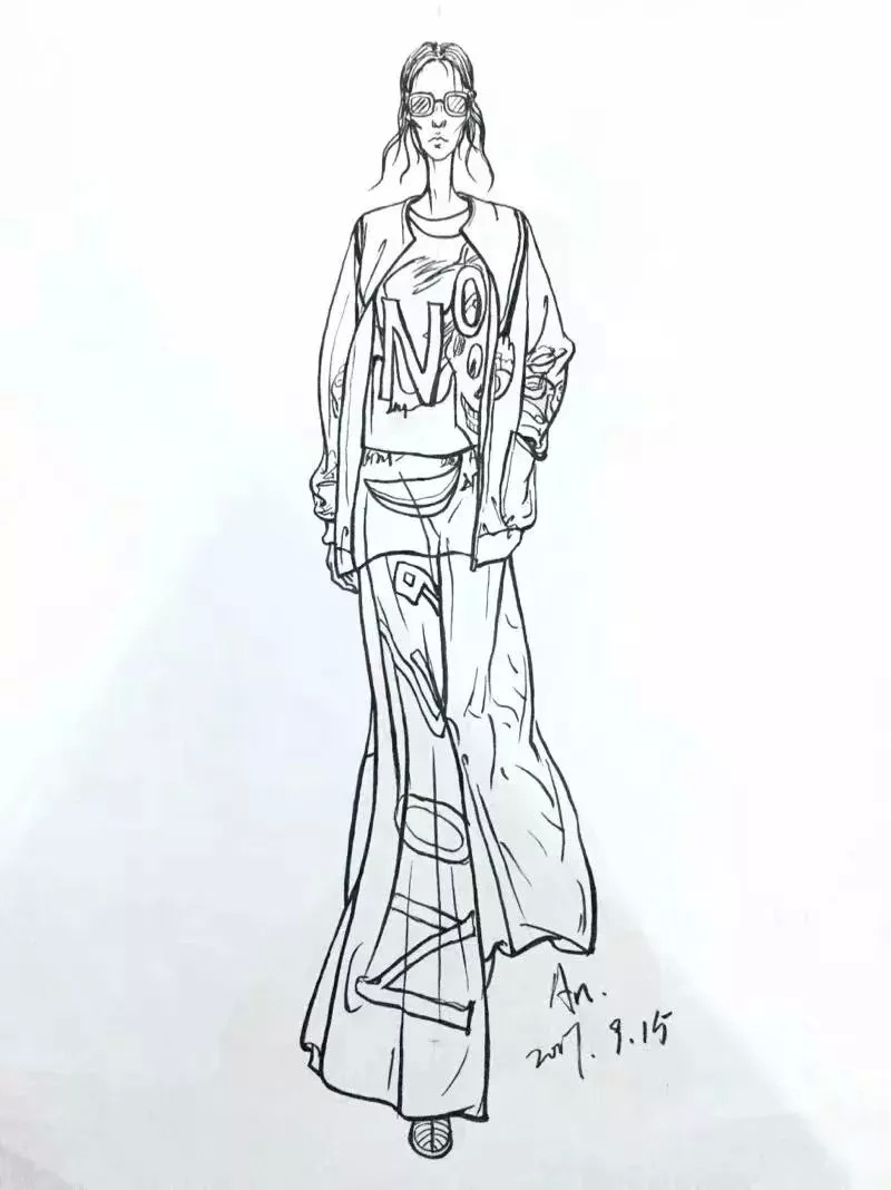 服装设计人体动态,服装设计人体结构画法