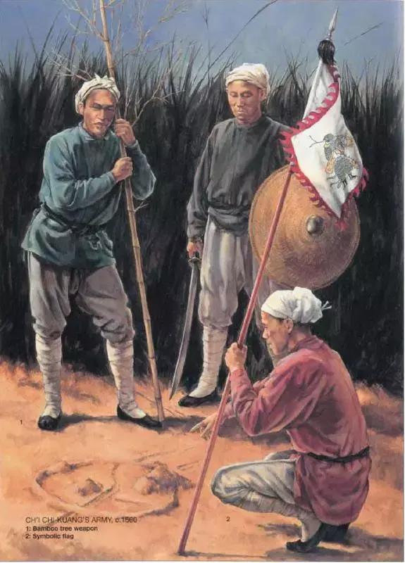 明朝时期倭寇被狼筅打败,戚家军狼筅对抗倭刀视频