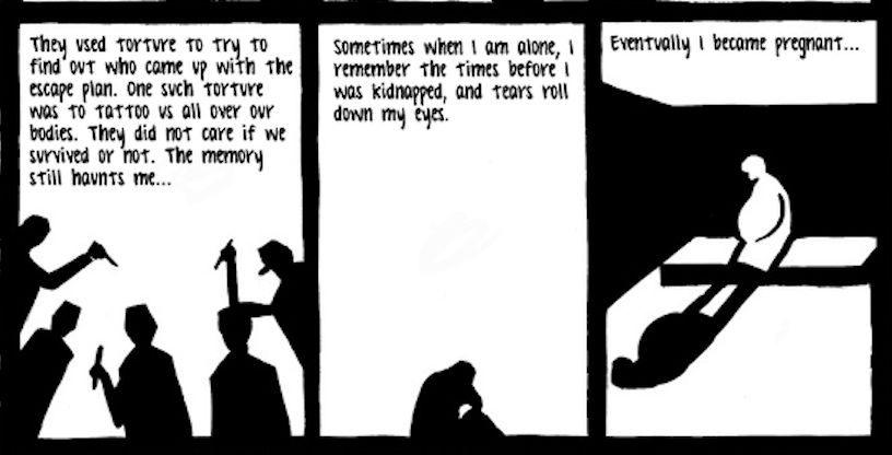 毒打、强奸、*虐性**……他把一个女人的真实故事画成漫画，看到第几张你哭了？