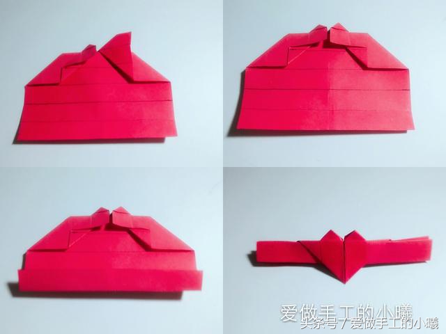 纯手工折纸蝴蝶戒指慢动作教程,很火的蝴蝶戒指折纸教程慢动作