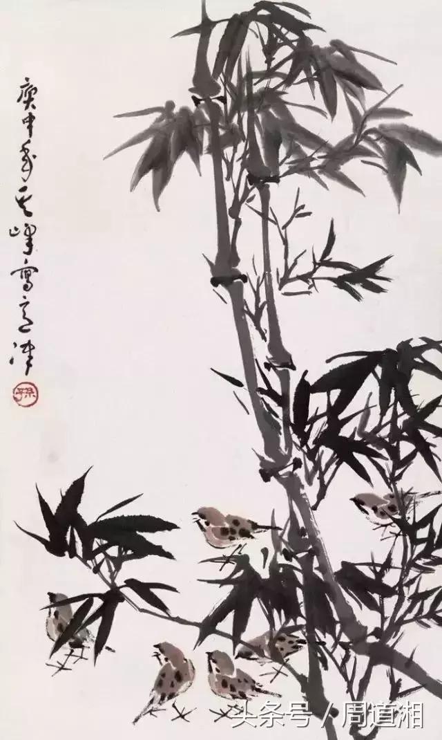 国画墨色变化教学视频,中国画用墨方法泼墨法