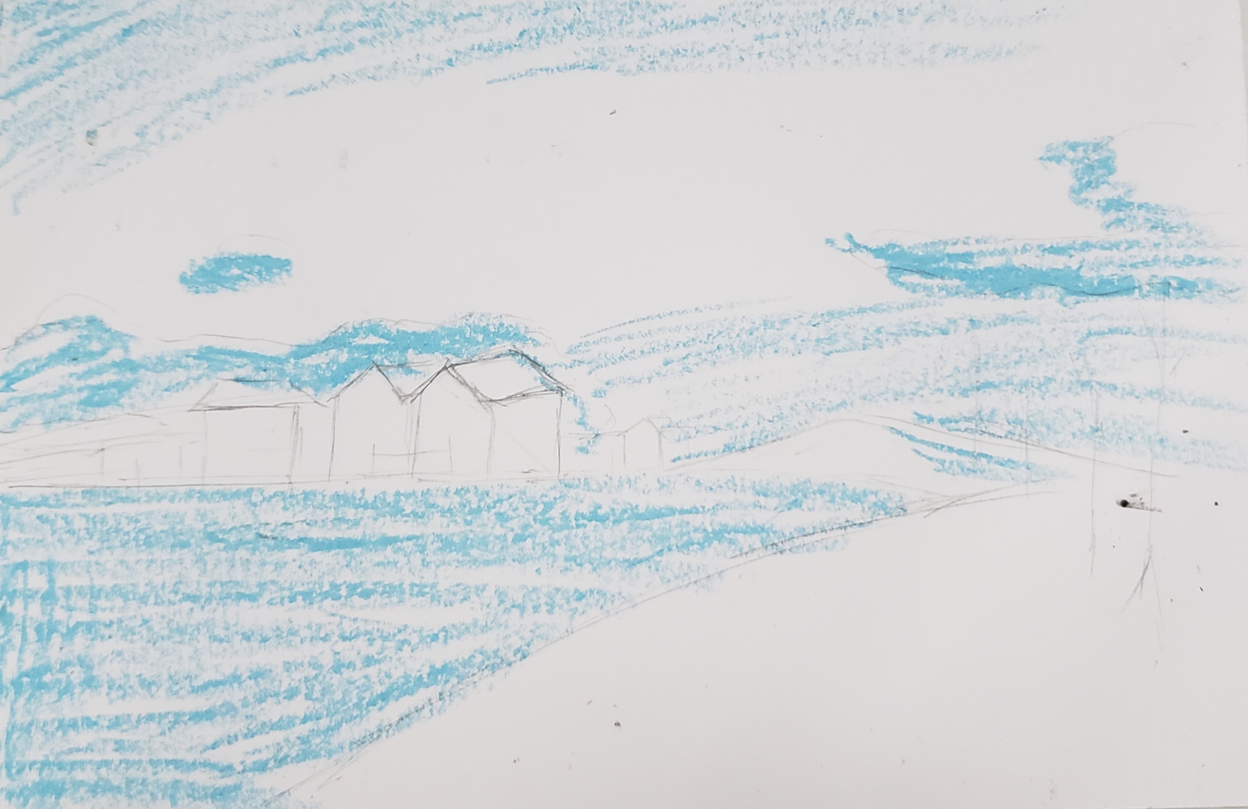 Day9油画棒教程—《塞纳河边的村庄》