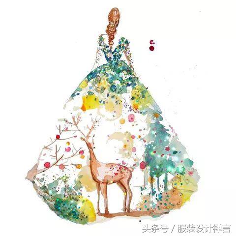 时装手绘｜用指甲油画出高定时装的新加坡女插画师ChanClayrene