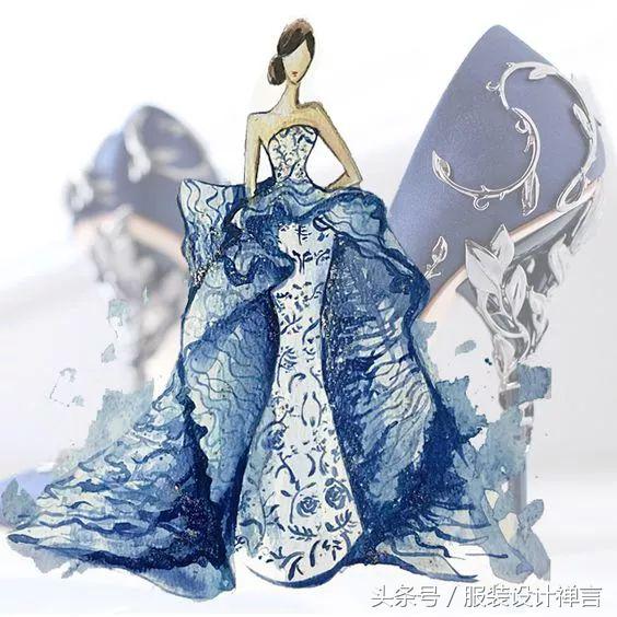 时装手绘｜用指甲油画出高定时装的新加坡女插画师ChanClayrene