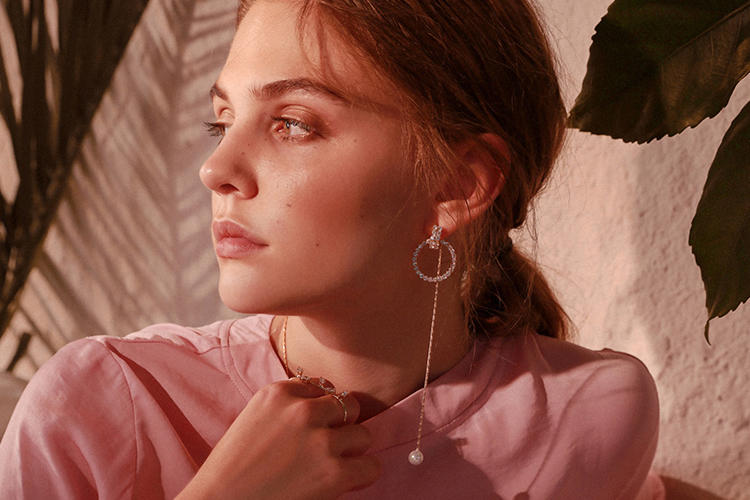 时尚耳饰k金,K金耳饰轻奢小众高级感