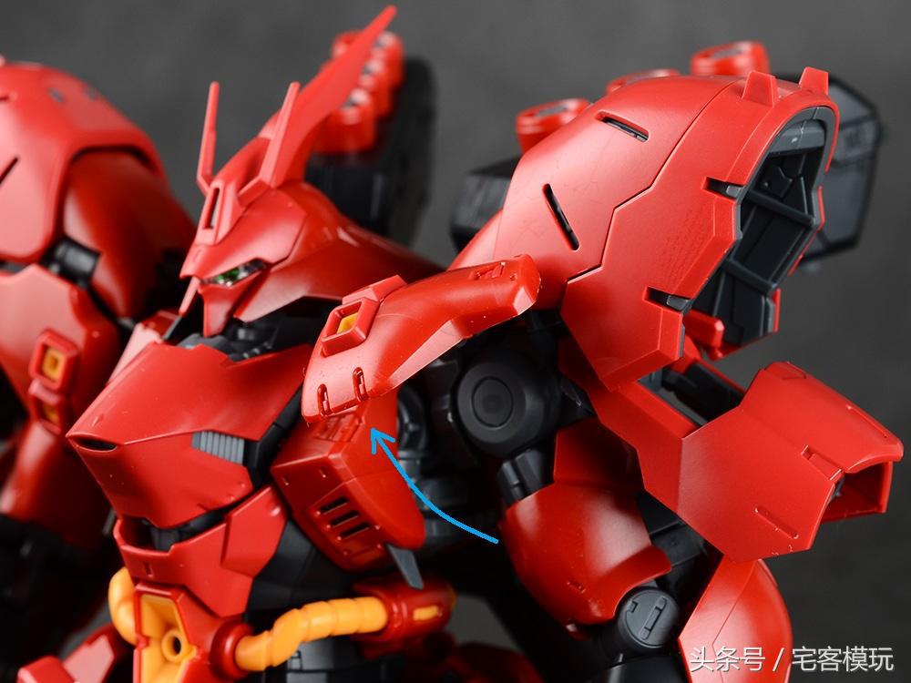 万代rg电镀沙扎比测评,万代rg沙扎比组装过程