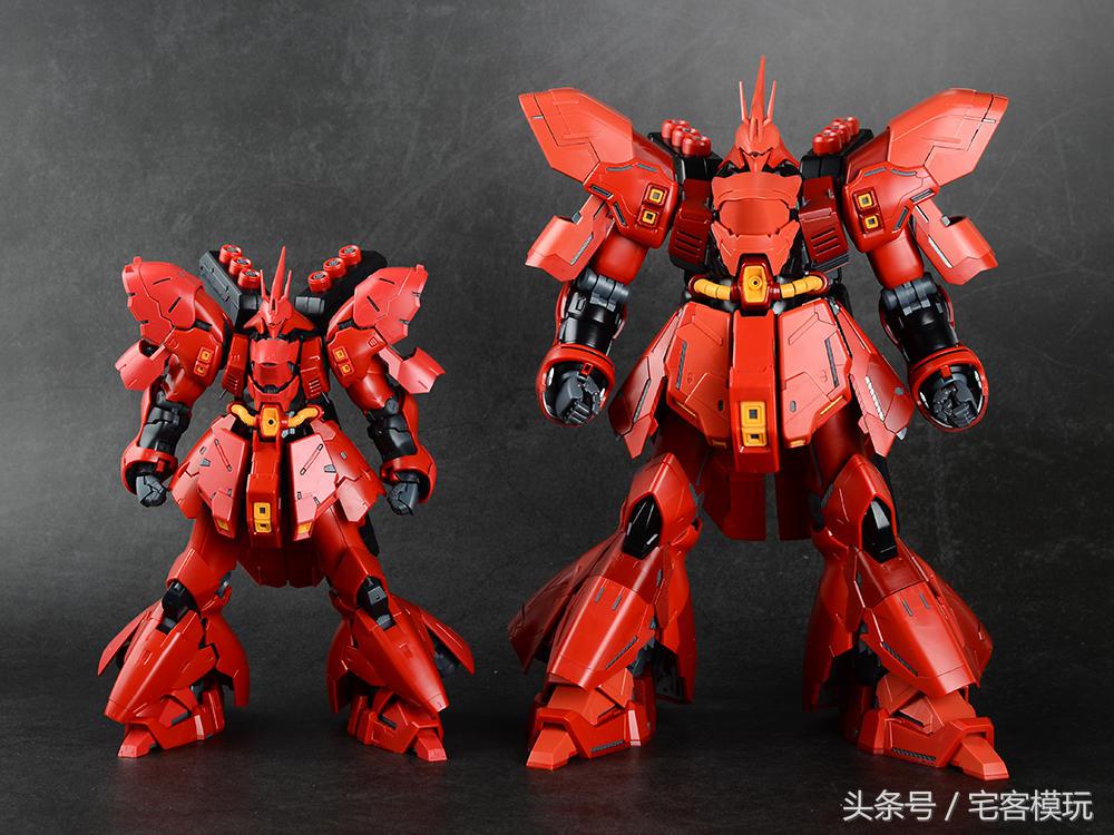 万代rg电镀沙扎比测评,万代rg沙扎比组装过程