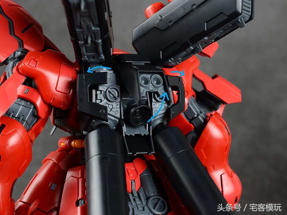 万代rg电镀沙扎比测评,万代rg沙扎比组装过程