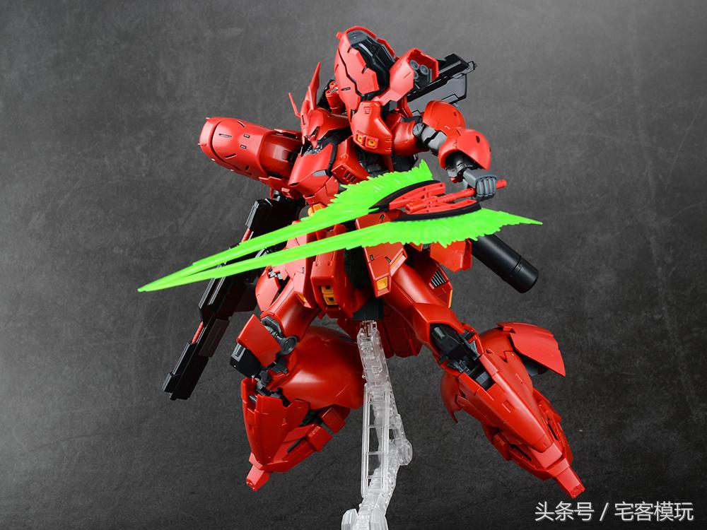 万代rg电镀沙扎比测评,万代rg沙扎比组装过程