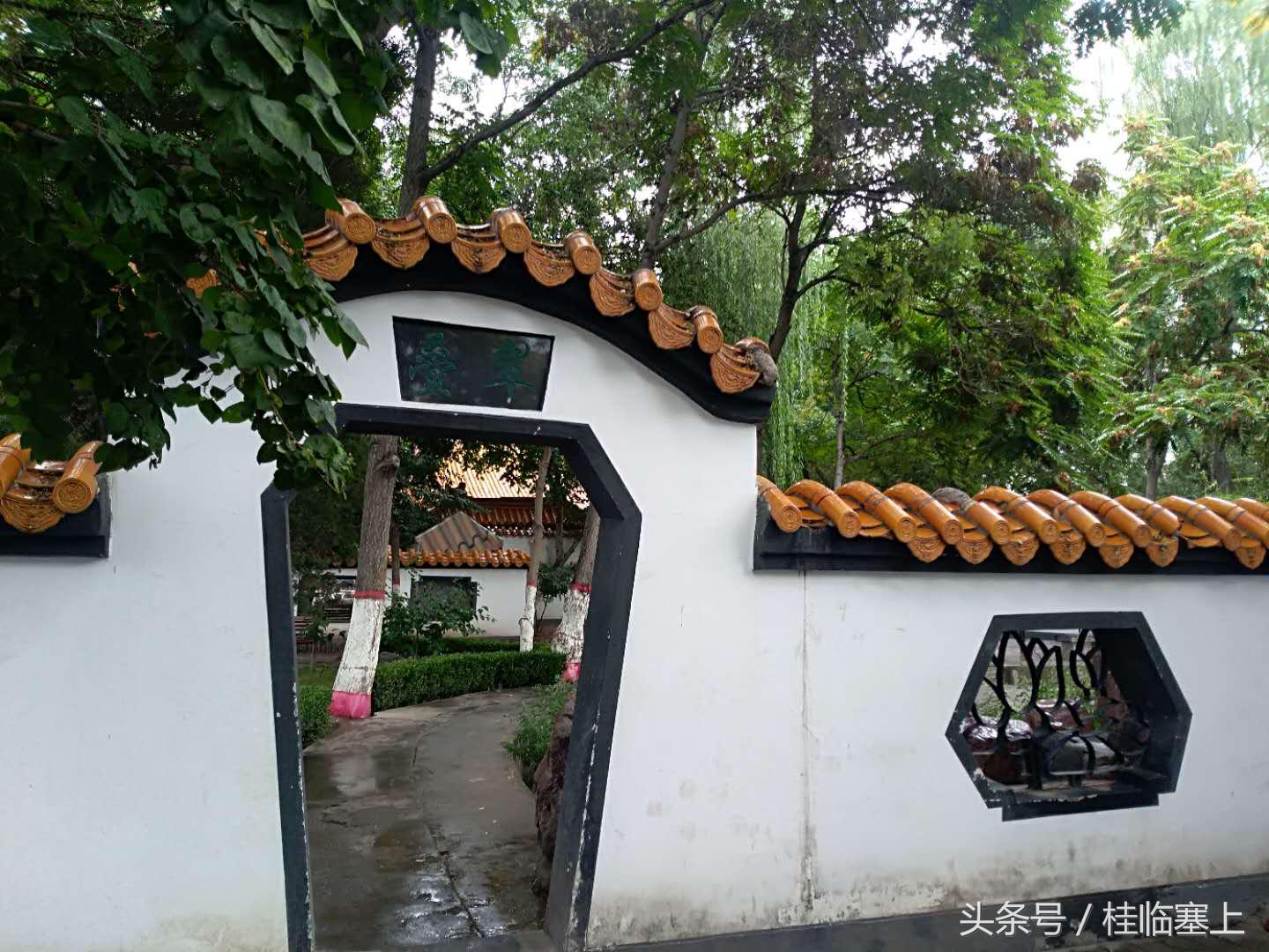 银川人，您喜欢漫步在秋雨绵绵中的宁园玉皇阁里吗