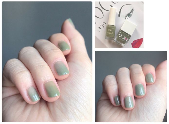 美甲款式图片ins中长款裸色系渐变,好看的美甲ins推荐