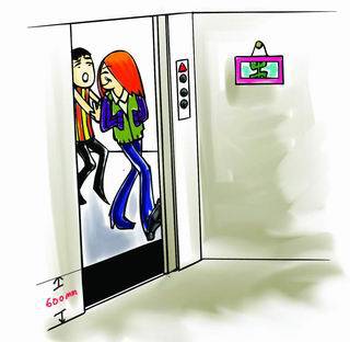 电梯安全装置图解,电梯安全使用图解及困梯自救