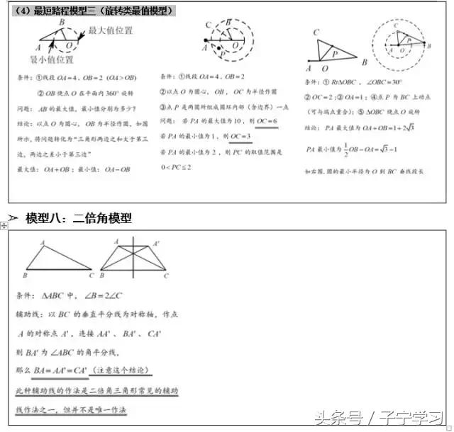 初中数学几何模型教具,初中数学几何滑梯模型