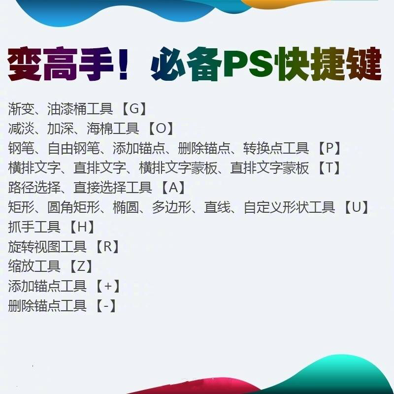 ps快捷键大全掌握完你就是大师,ps常用快捷键大全和技巧图片