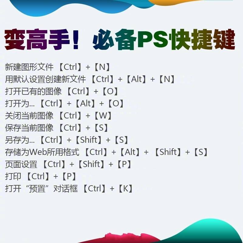 ps快捷键大全掌握完你就是大师,ps常用快捷键大全和技巧图片