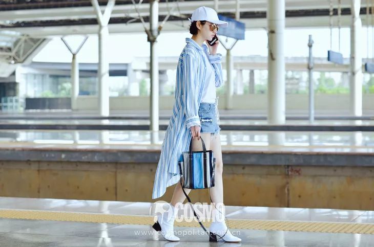 时髦精小众设计高腰短裤,毛边时髦短裤