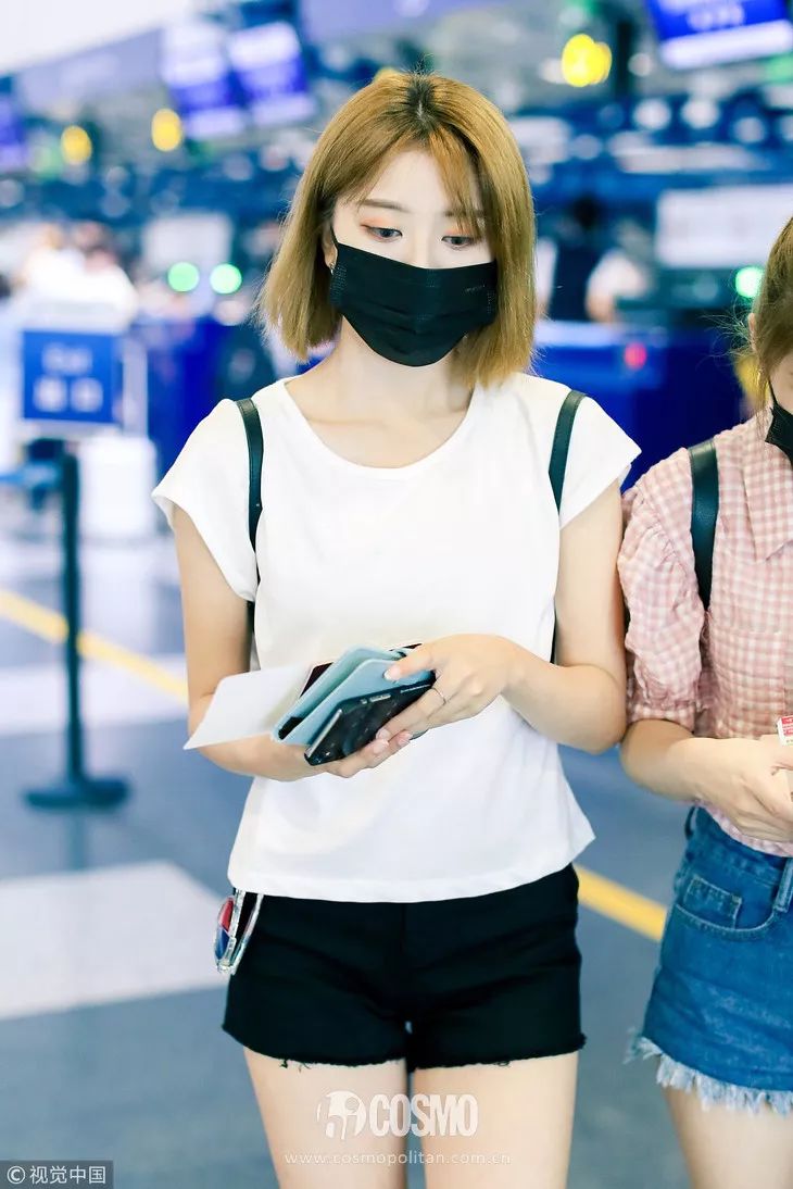 时髦精小众设计高腰短裤,毛边时髦短裤