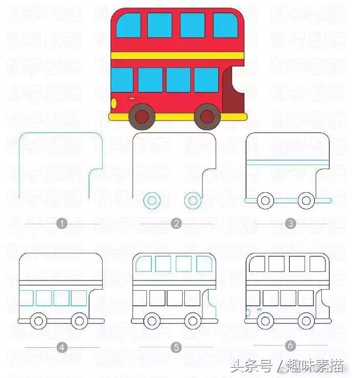 科技感十足的汽车简笔画,水果房子和水果汽车简笔画