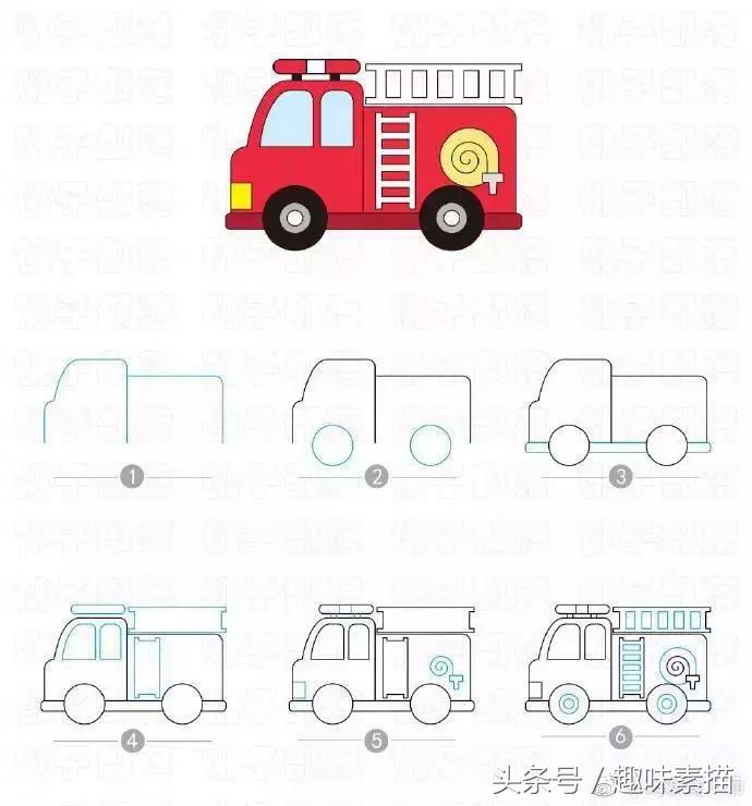 科技感十足的汽车简笔画,水果房子和水果汽车简笔画