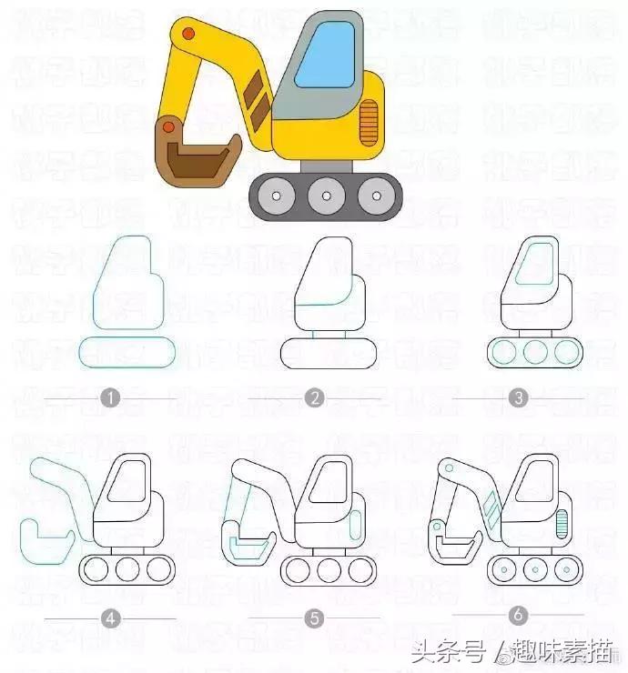 科技感十足的汽车简笔画,水果房子和水果汽车简笔画