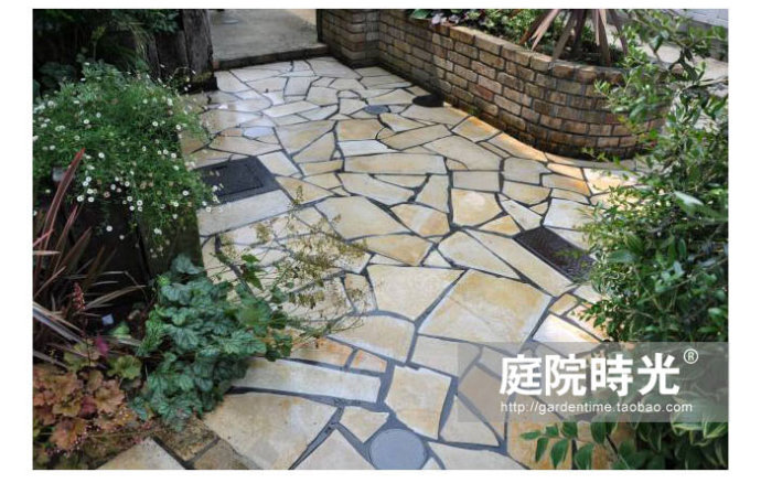 庭院石板石子路设计,100种庭院小路铺装效果图