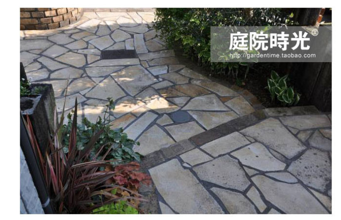 庭院石板石子路设计,100种庭院小路铺装效果图