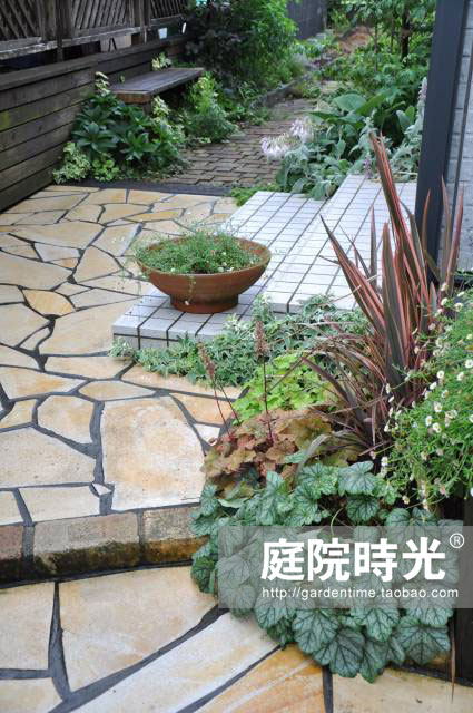 庭院石板石子路设计,100种庭院小路铺装效果图