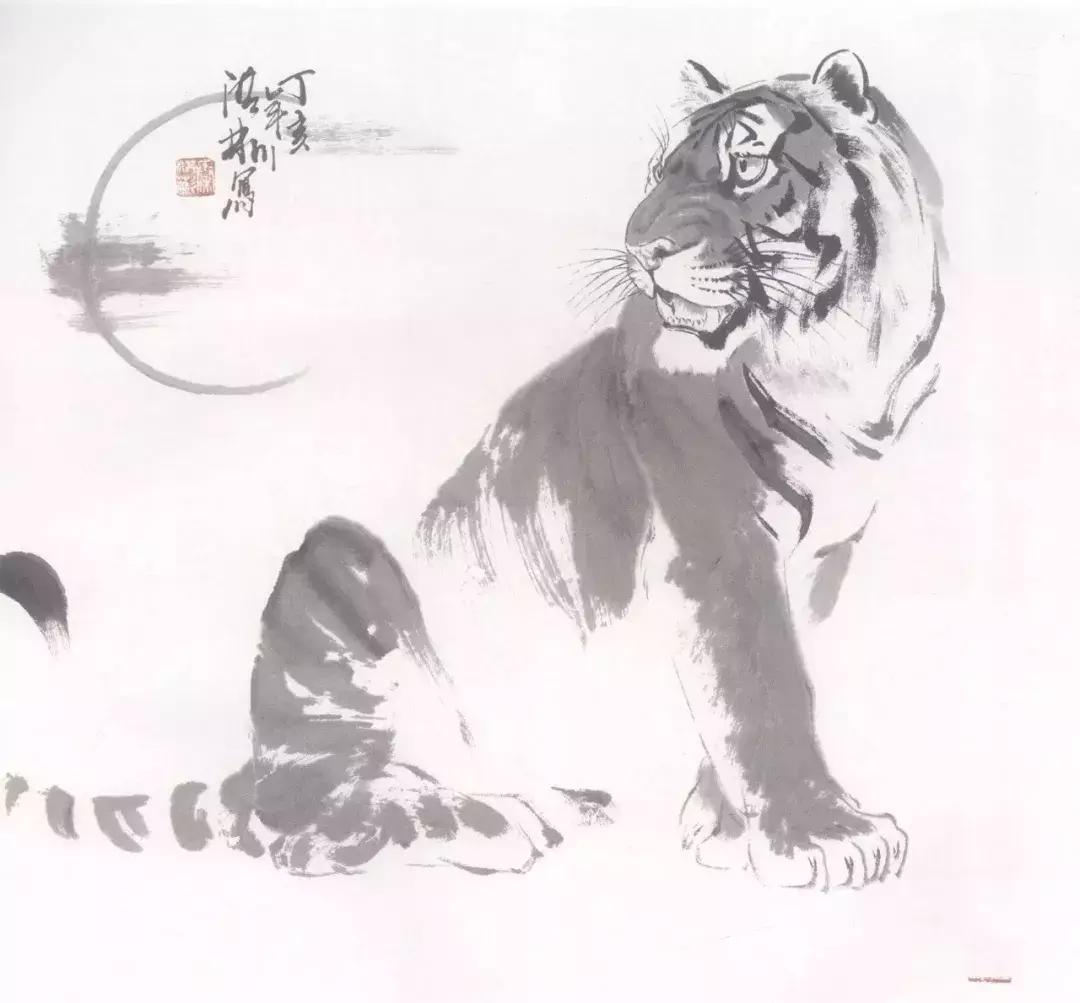 怎样画虎步骤视频,如何画写意老虎