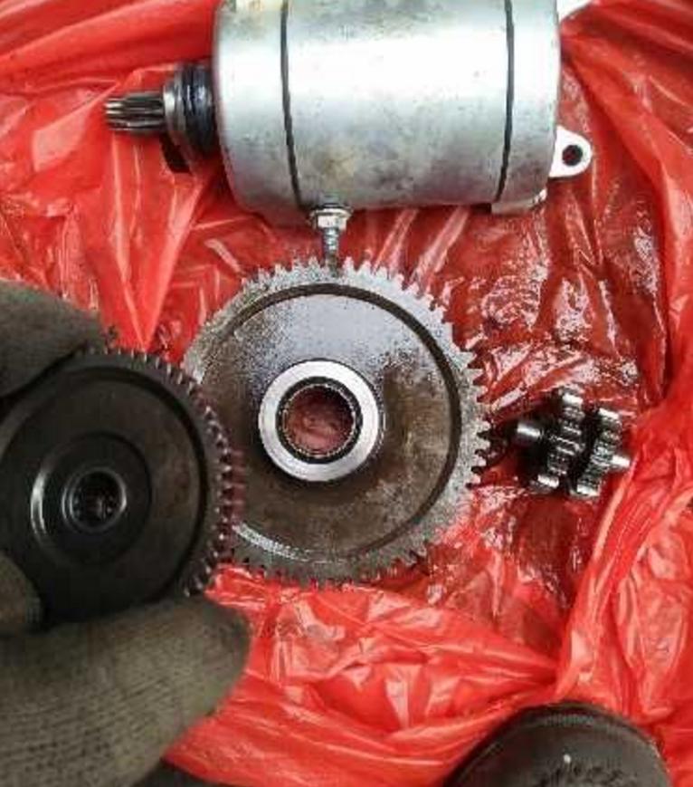 三轮摩托车启动机空转,检查发现马达扫齿,完整检修排除过程奉上