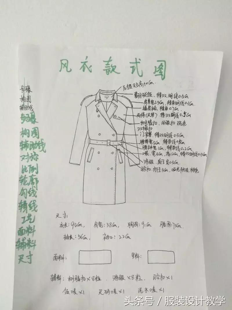 服装裙子款式图手绘的,中国古风手绘服装款式图