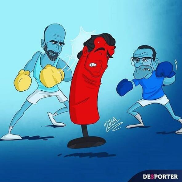 带有讽刺的足球漫画,讽刺法国队足球漫画