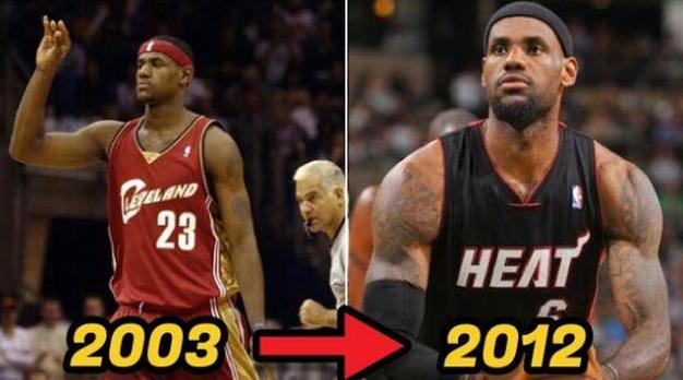 詹姆斯骑士时期的抢断快攻扣篮,詹姆斯刹车印动图