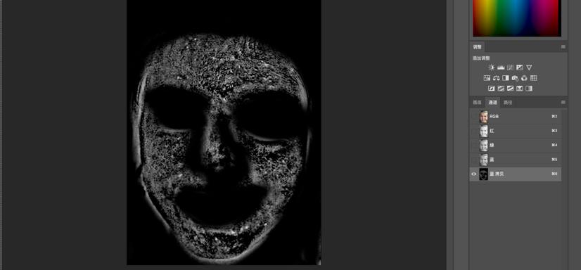 photoshop-利用通道给多斑的人磨皮（美到没朋友）