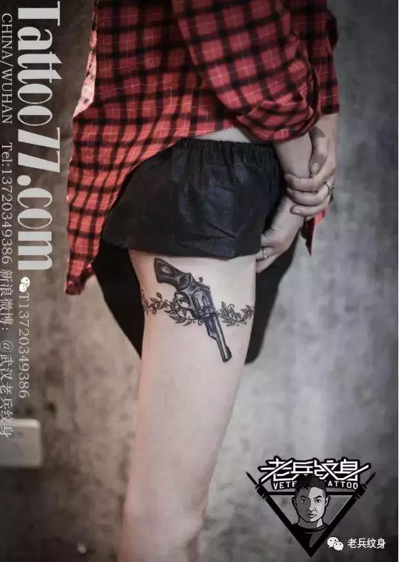 武汉老兵纹身关公花臂,老兵纹身欣赏图片