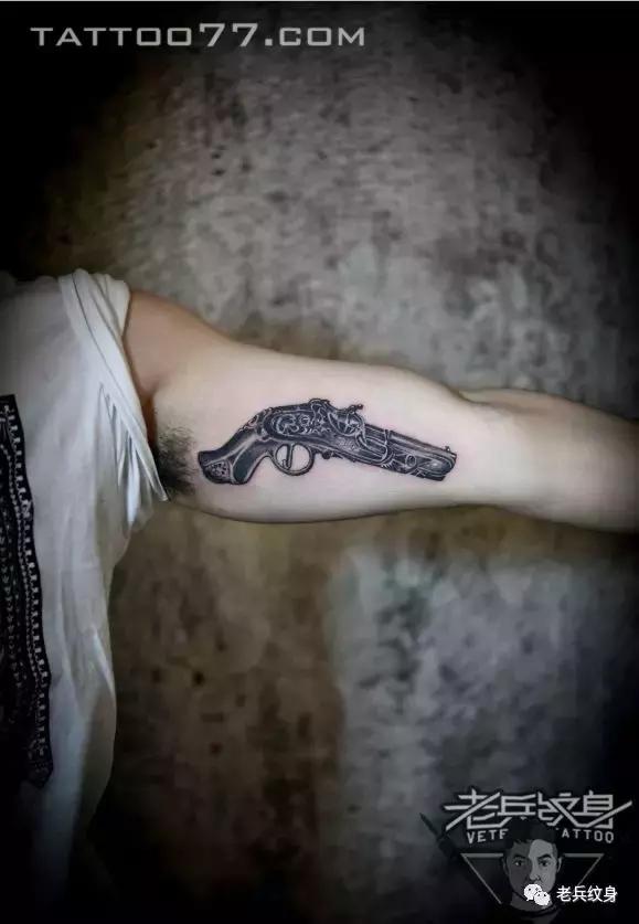 武汉老兵纹身关公花臂,老兵纹身欣赏图片