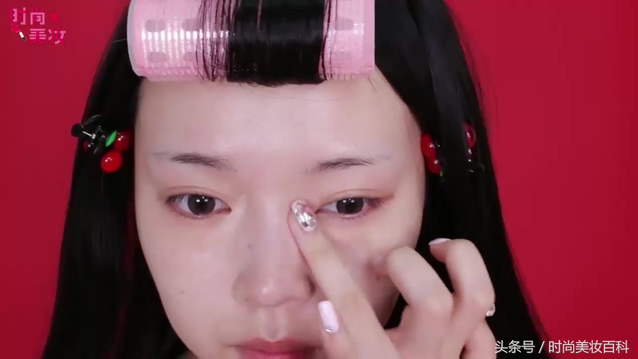 樱桃系甜美妆容,樱桃妆教程复古