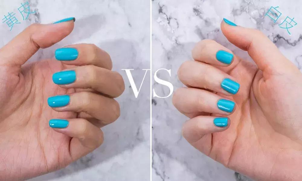 夏天指甲油2022年新款显白图片,显手白的十种指甲油推荐