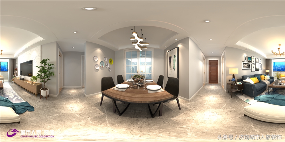 四季花城117平装修效果图,三庆御园洋房224平样板间