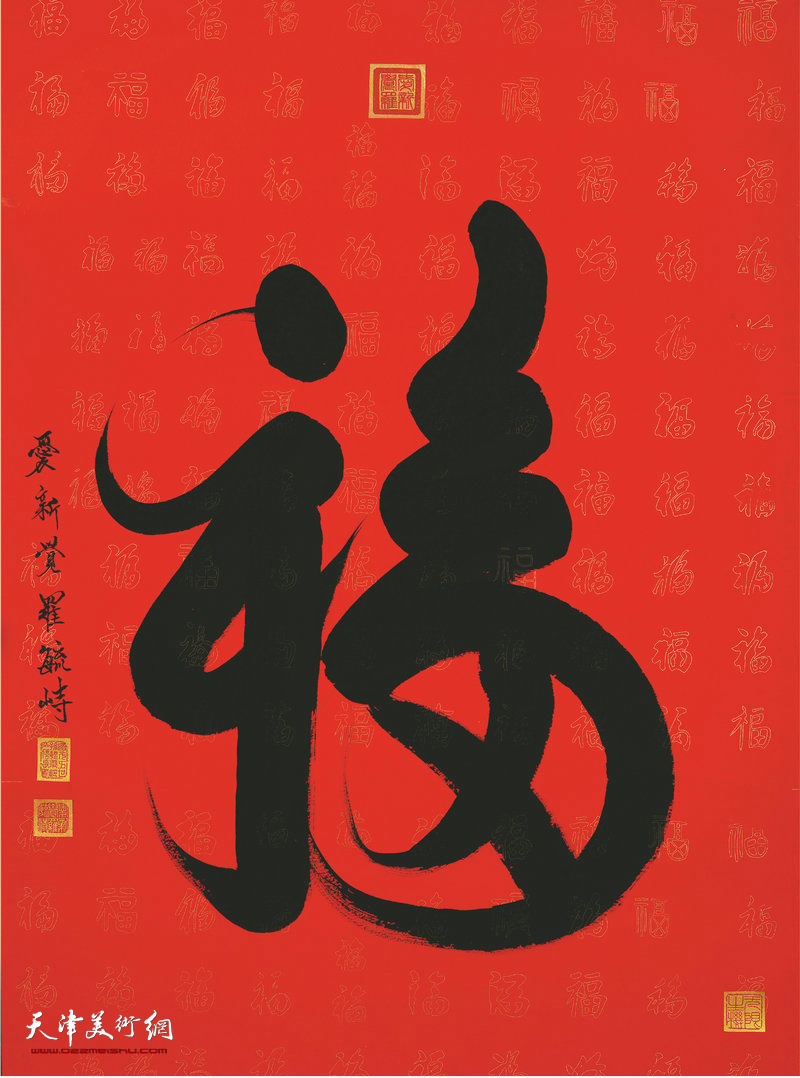 溥佐长卷百图作品,津门绘画八大家之一溥佐作品欣赏