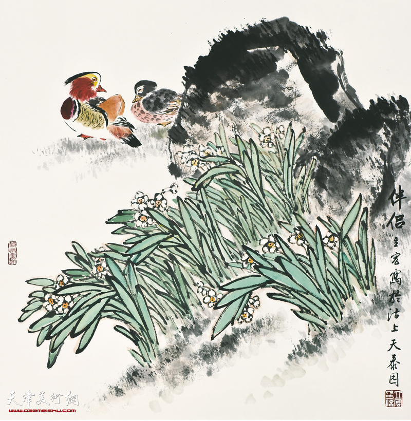 溥佐长卷百图作品,津门绘画八大家之一溥佐作品欣赏