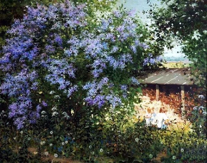 西欧大师画家的风景油画作品,卢卡斯风景油画作品